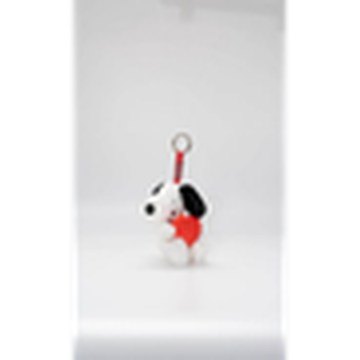 12cm Snoopy Warm Companion Series – Hugging Heart Keychain