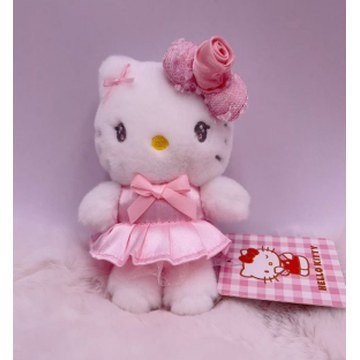 4in Sitting Hello Kitty Keychain – Rose Whisper