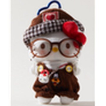 Maillard-Style Hello Kitty Outfit Set Plush
