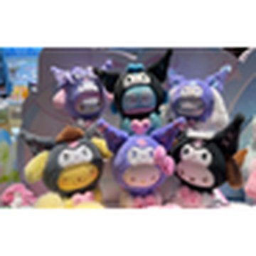 Sanrio Family Kuromi Party Series Plush Keychain Blind Box