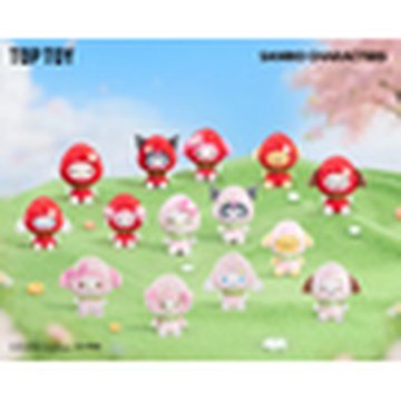 Sanrio Family Sweet Strawberry Series Plush Keychain Blind Box