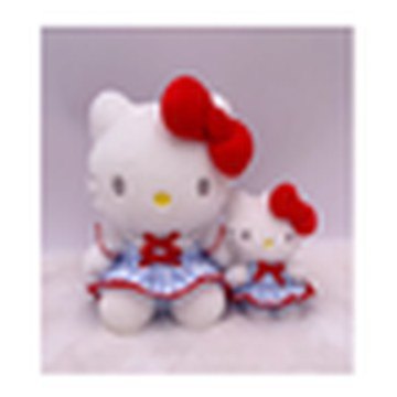 Sitting Hello Kitty – Blue Countryside Plush