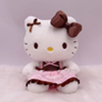 Sitting Hello Kitty – Caramel Pink Mochi Plush