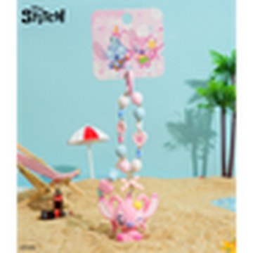 Stitch Series Flocked Hug Keychain – Heart Style