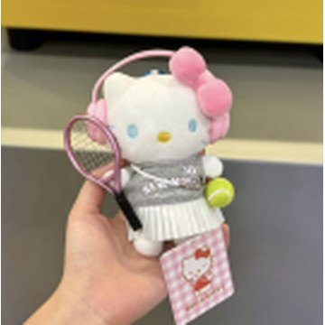 Tennis Racket Cheerleader Hello Kitty Plush