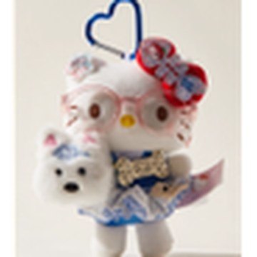 Westie Dog Hugging Hello Kitty Plush