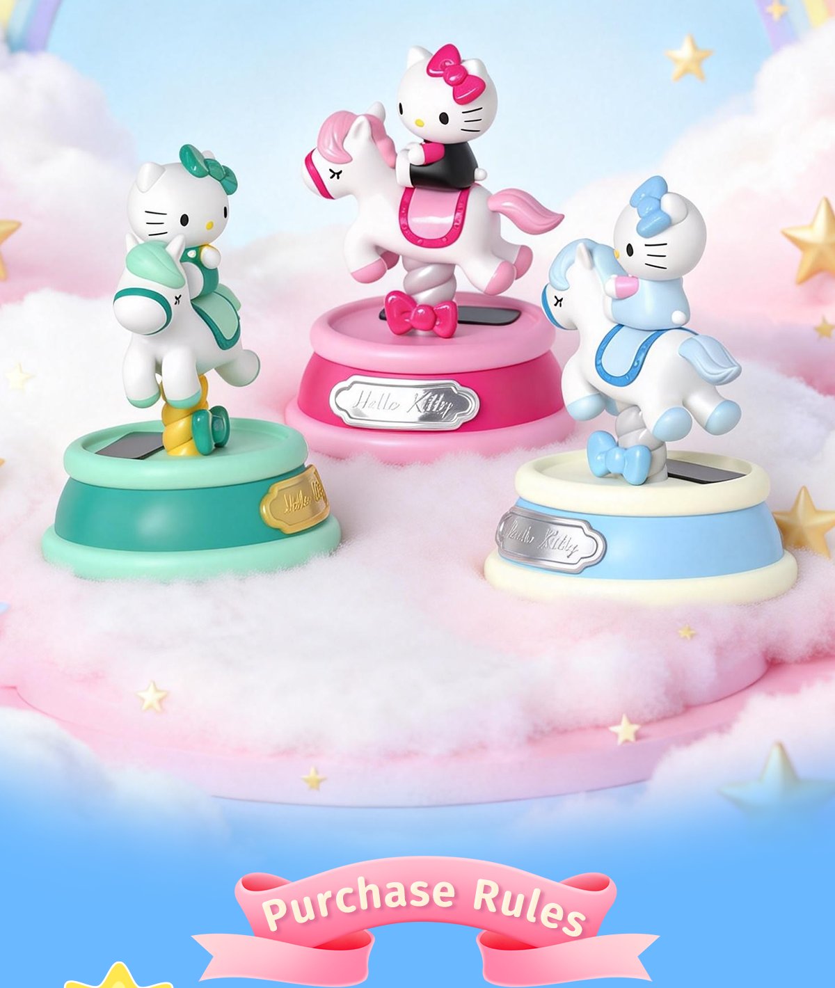 Hello Kitty Childlike Pony Light-Up Carousel — Blind Box