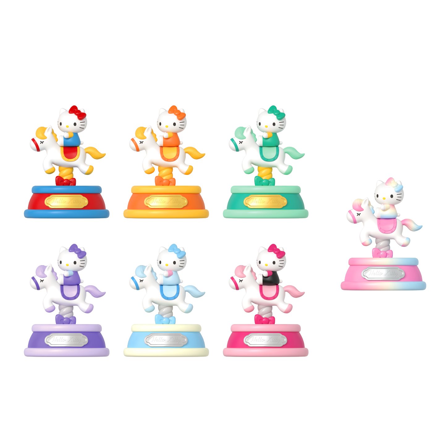 Hello Kitty Childlike Pony Light-Up Carousel — Blind Box